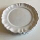 Set de 4 assiettes plates en terre vernissée à godrons moustier 1970