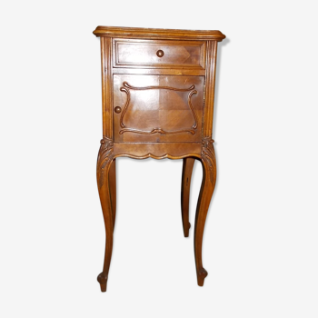 Walnut bedside table