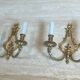 Pair of Bronze Wall Lights in Louis XVI Style by Lucien Gau