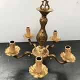 Ancien lustre bronze 5 bras