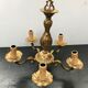 Old bronze chandelier 5 arms