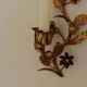 Pair of Mid-Century Italian Gilded Metal Sconces