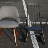 Ercol black rocking chair