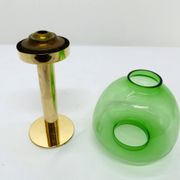 Scandinavian candle holder Hans-Agne Jakobsson Claudia green L10232 1960