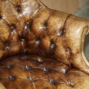 Chesterfield executive armchair in aniline leather