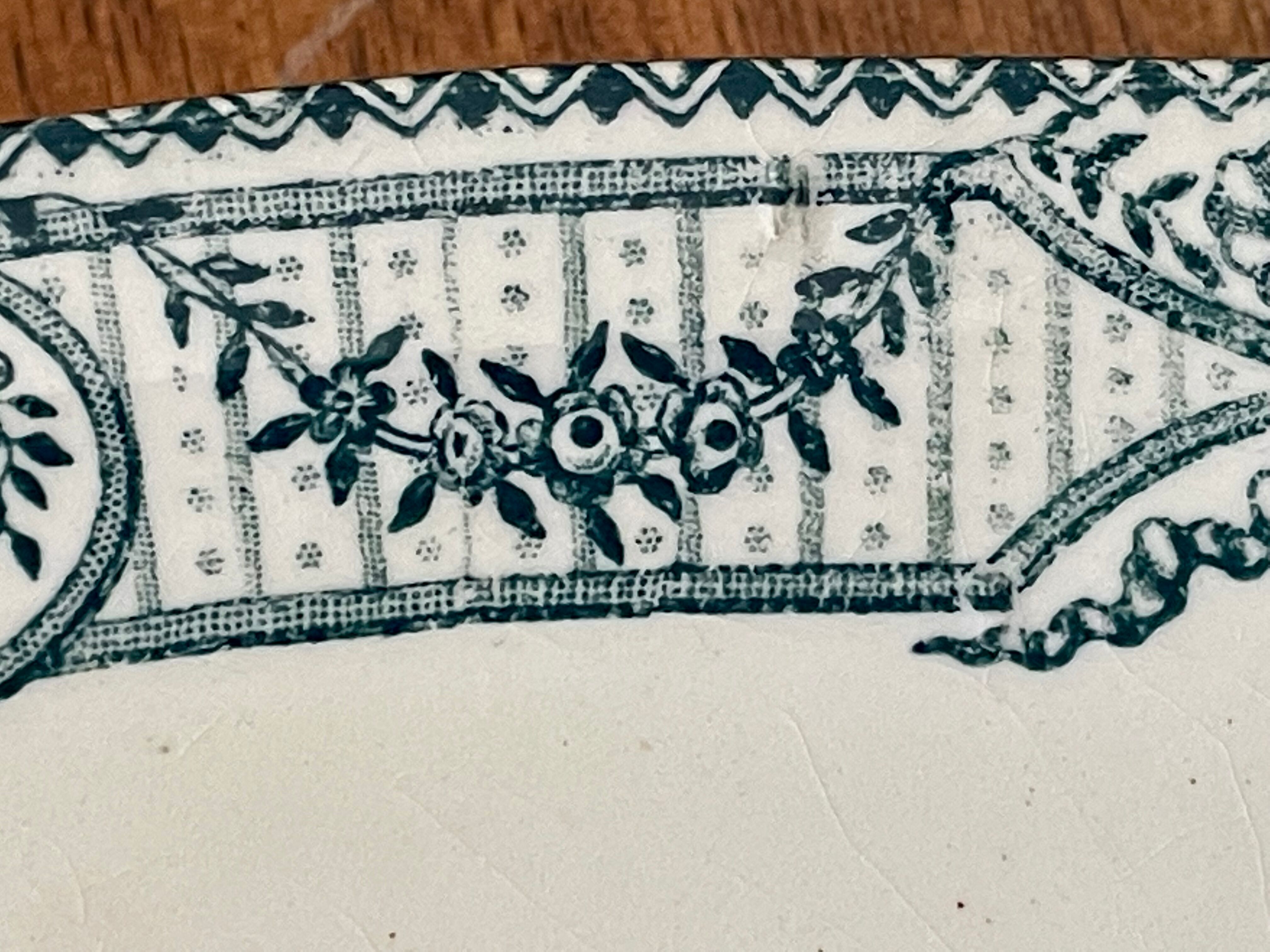 Lot of dishes iron earth Salins model directoire