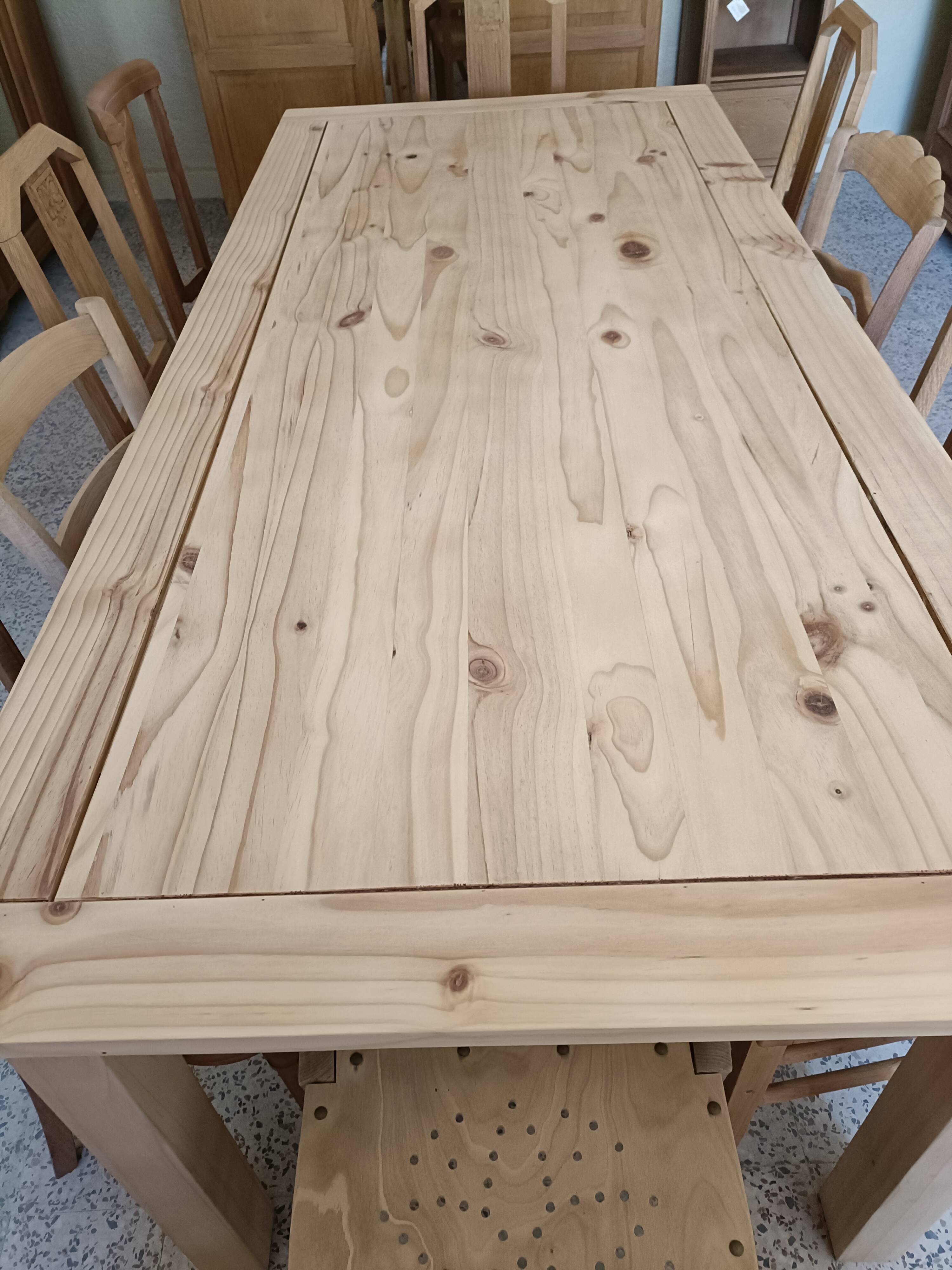 Renovated rectangular dining table