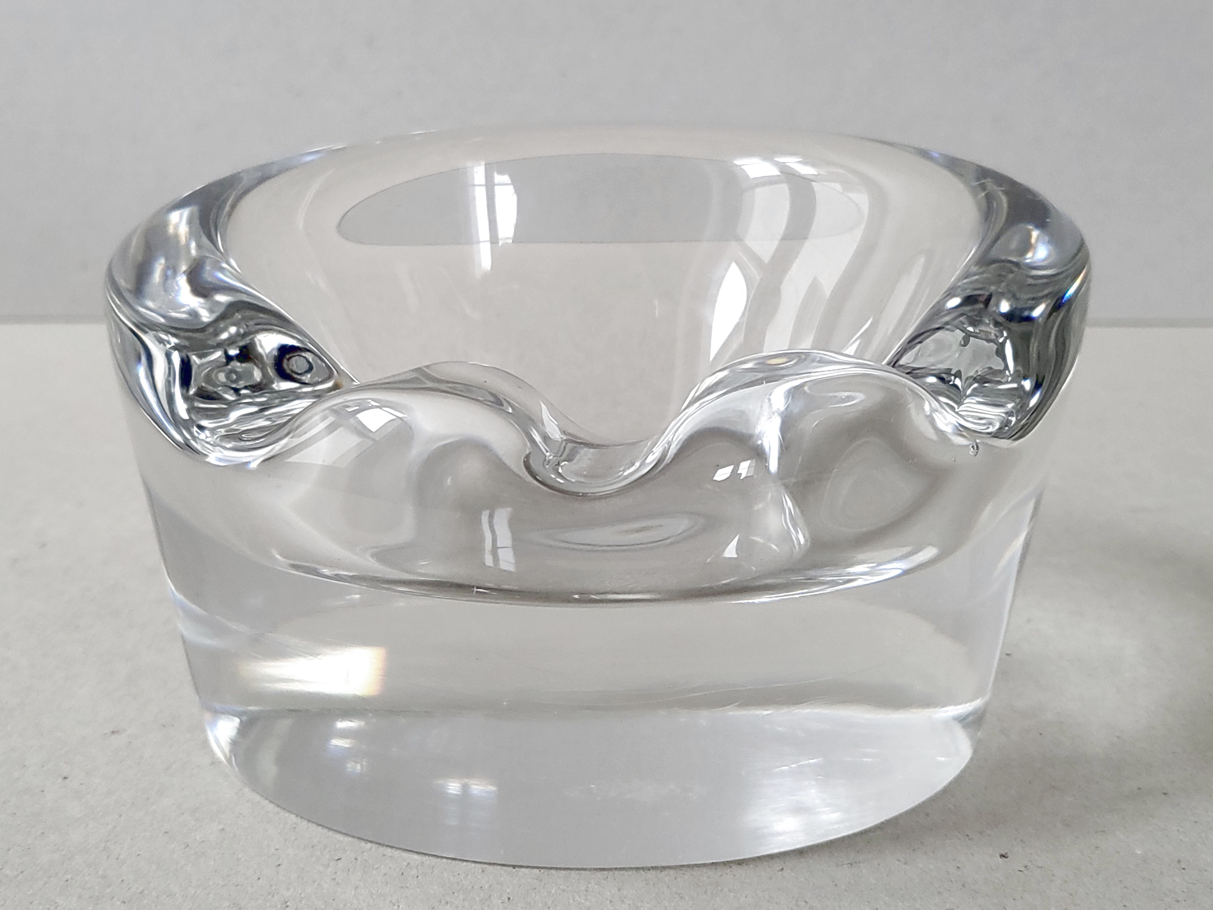 Vintage ashtray 1960 in Sèvres crystal