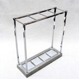 Art Deco umbrella holder in chromed metal