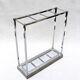 Art Deco umbrella holder in chromed metal