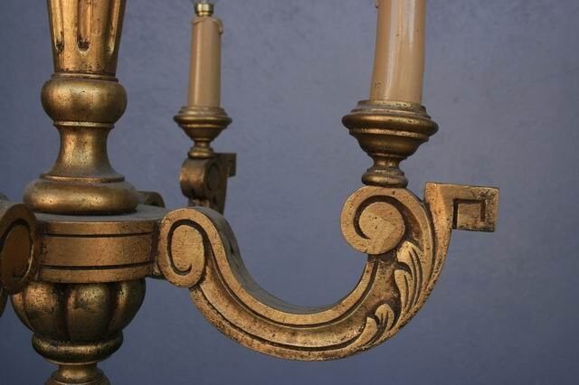 Gloss wood Golden 4 lights