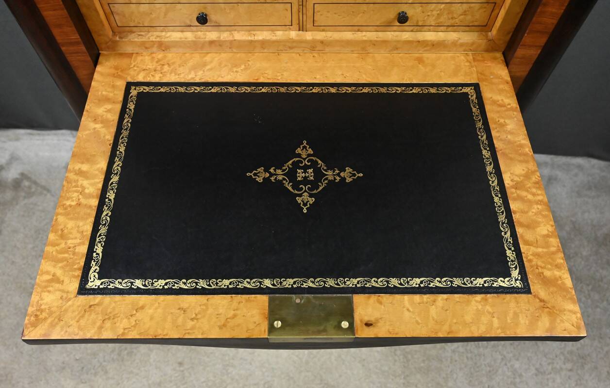 Secretary in precious wood marquetry, Napoleonic III period – Mid 19th century