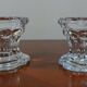 Pair of reims glass candlesticks france