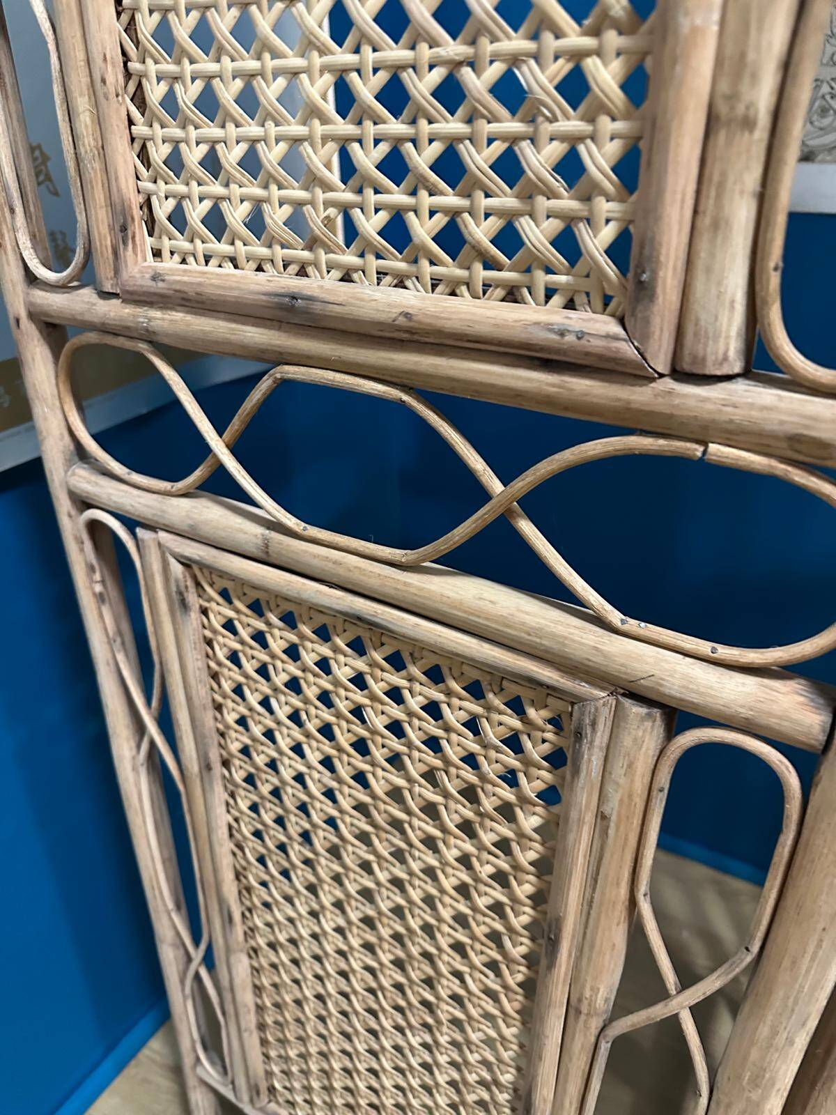 Wicker and cane screen