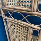 Wicker and cane screen