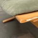Mid-century Norwegian Siesta pouf in nubuck leather by Ingmar Relling for Westnofa, 1960s.
