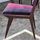1950s mid-century velvet dining room chairs