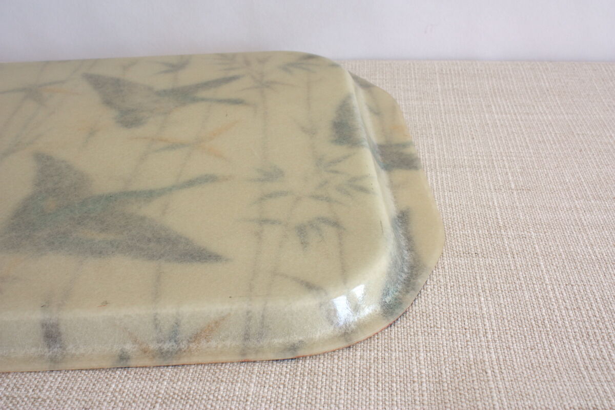 Vintage fiberglass tray