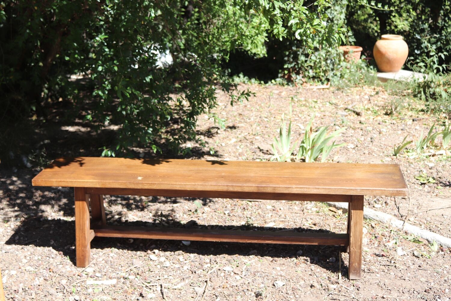 Old oak farmhouse bench