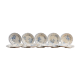 Set of plates in faience U&C Sarreguemines