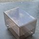 Smoked plexiglass side table, Michel Dumas for Roche Bobois, year