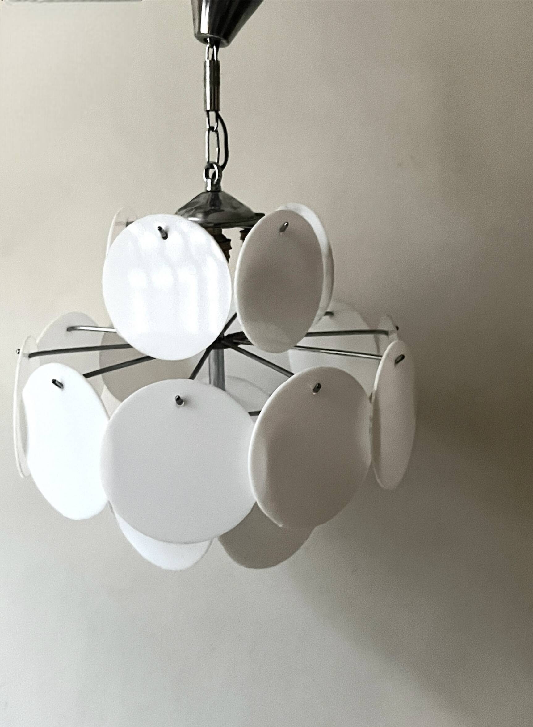 Italian suspension light by Vistosi, design Italy 1970.