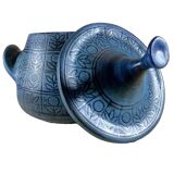 Jean de Lespinasse - Large Blue Container/Tureen - 1950s/1960s