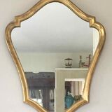 Old mirror gilded frame with leaf 48x60cm
