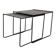 Postmodern perforated metal nesting side tables from Ikea, 1980s, set of 2.