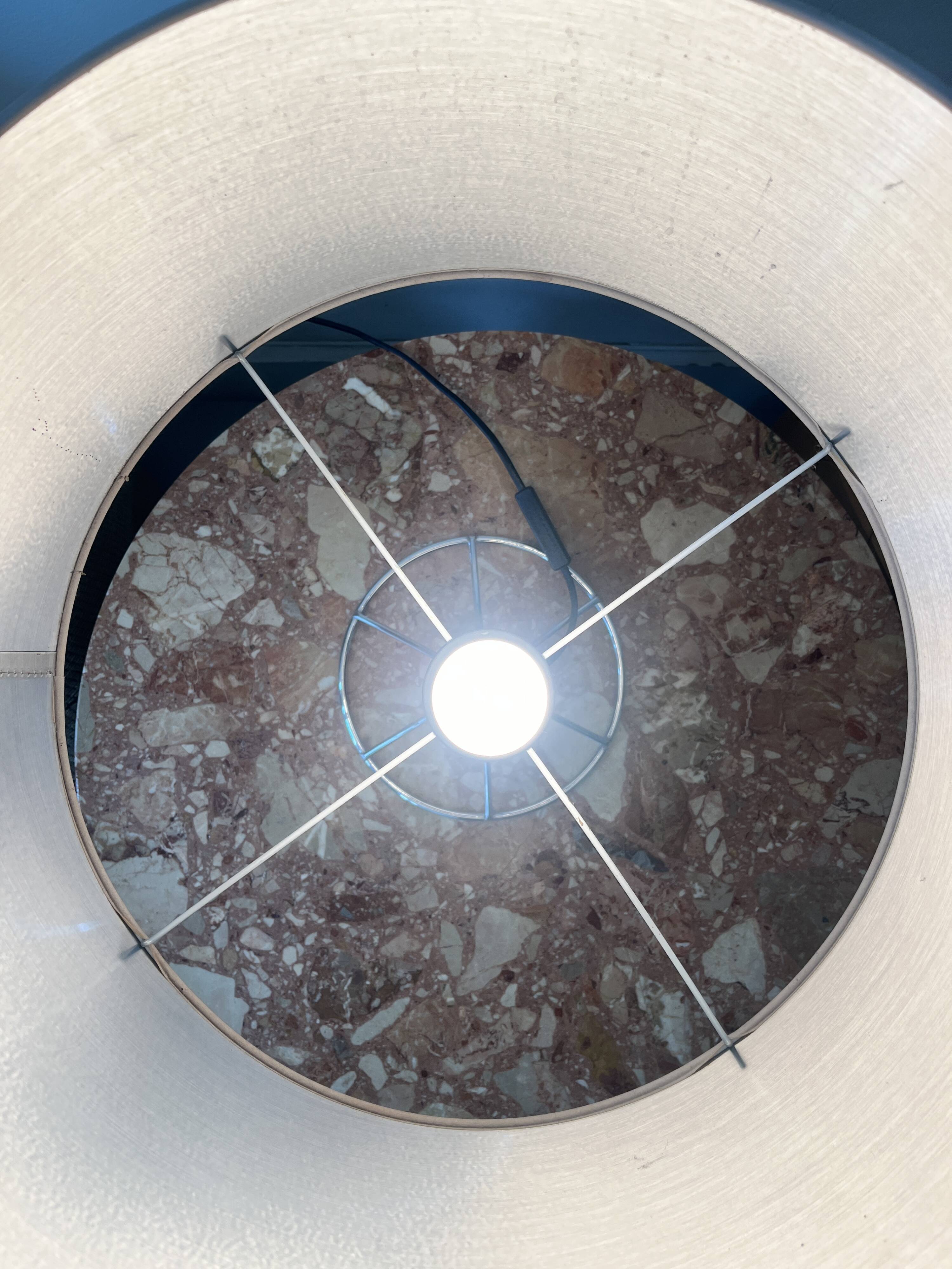 Chromed metal table lamp, 1970 design