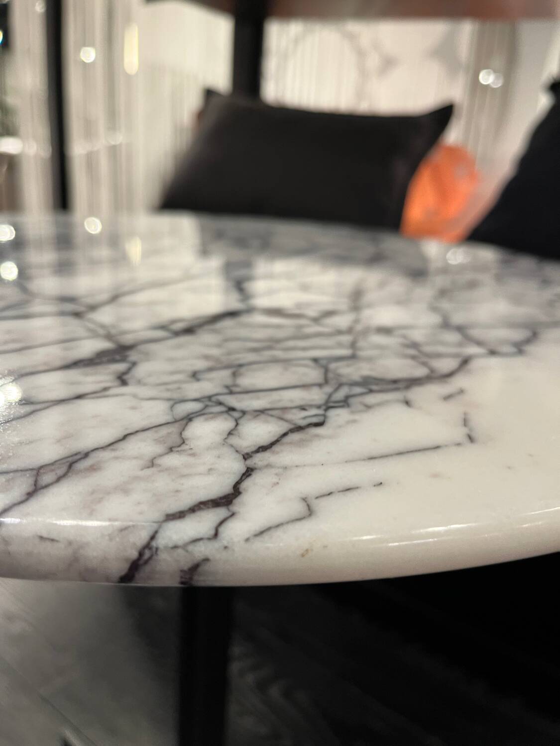Lilac marble coffee table