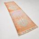 Tapis de couloir vintage rose et orange