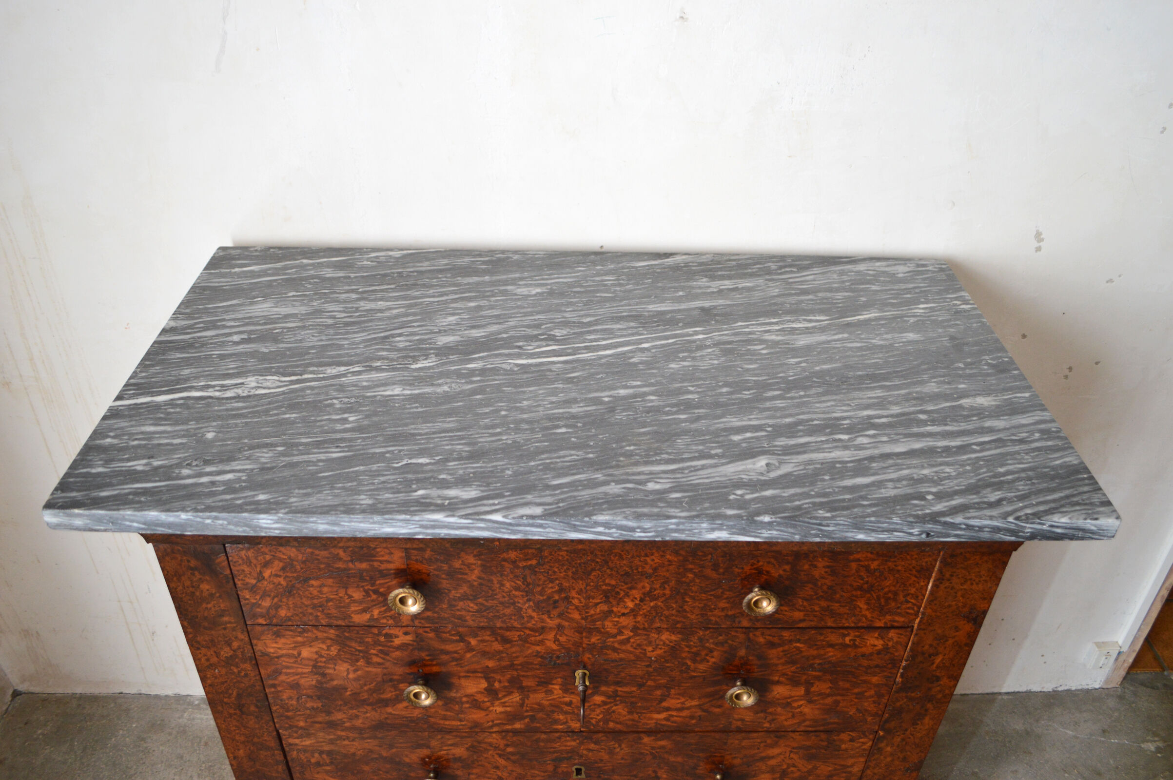 Charles X Cchest of drawers in Cedar Magnifier circa 1830