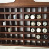 Old hotel furniture, key locker and couriers