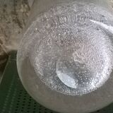 Vintage bubbled glass vase