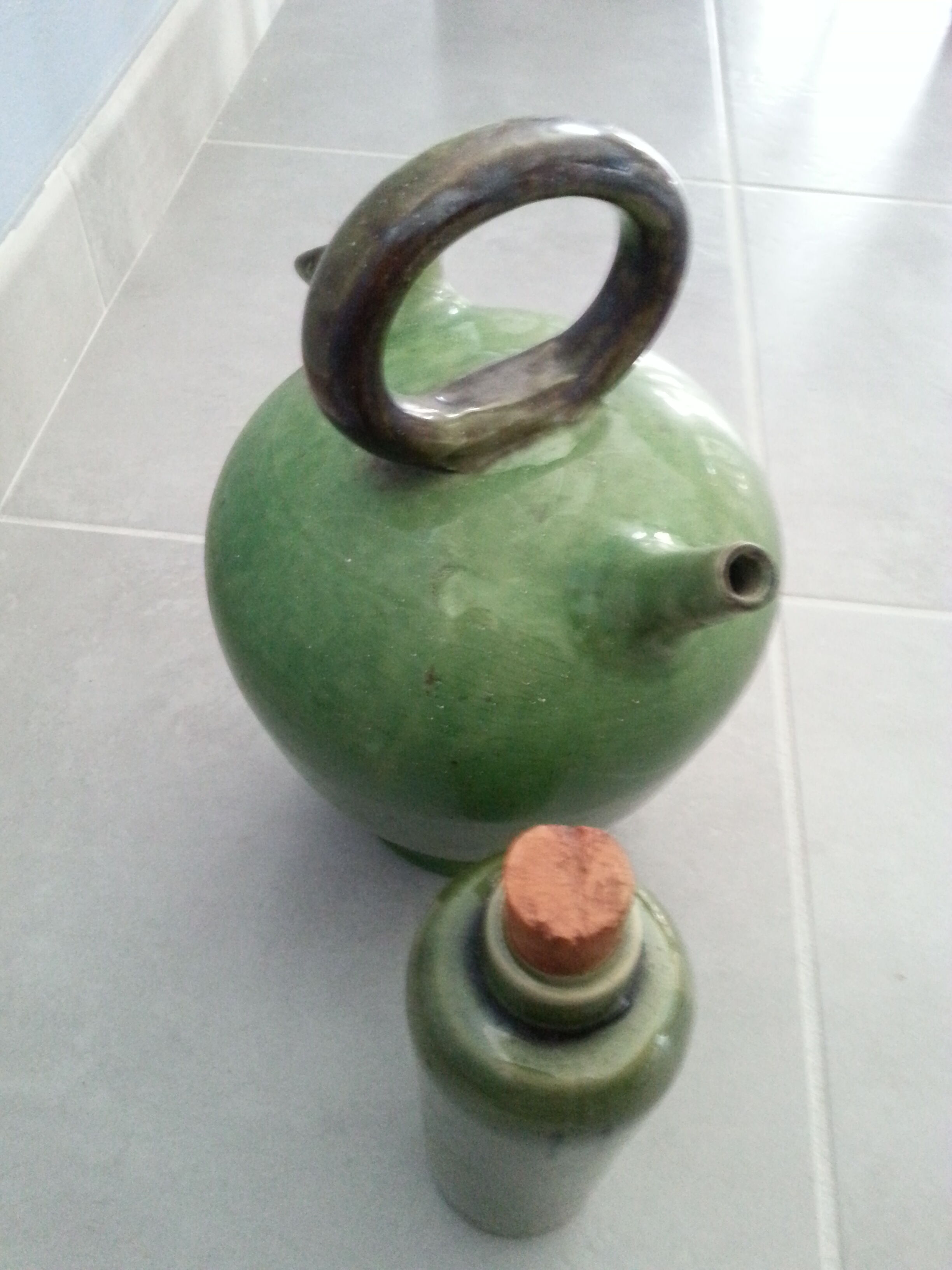 Batch bottle, jug stoneware vintage