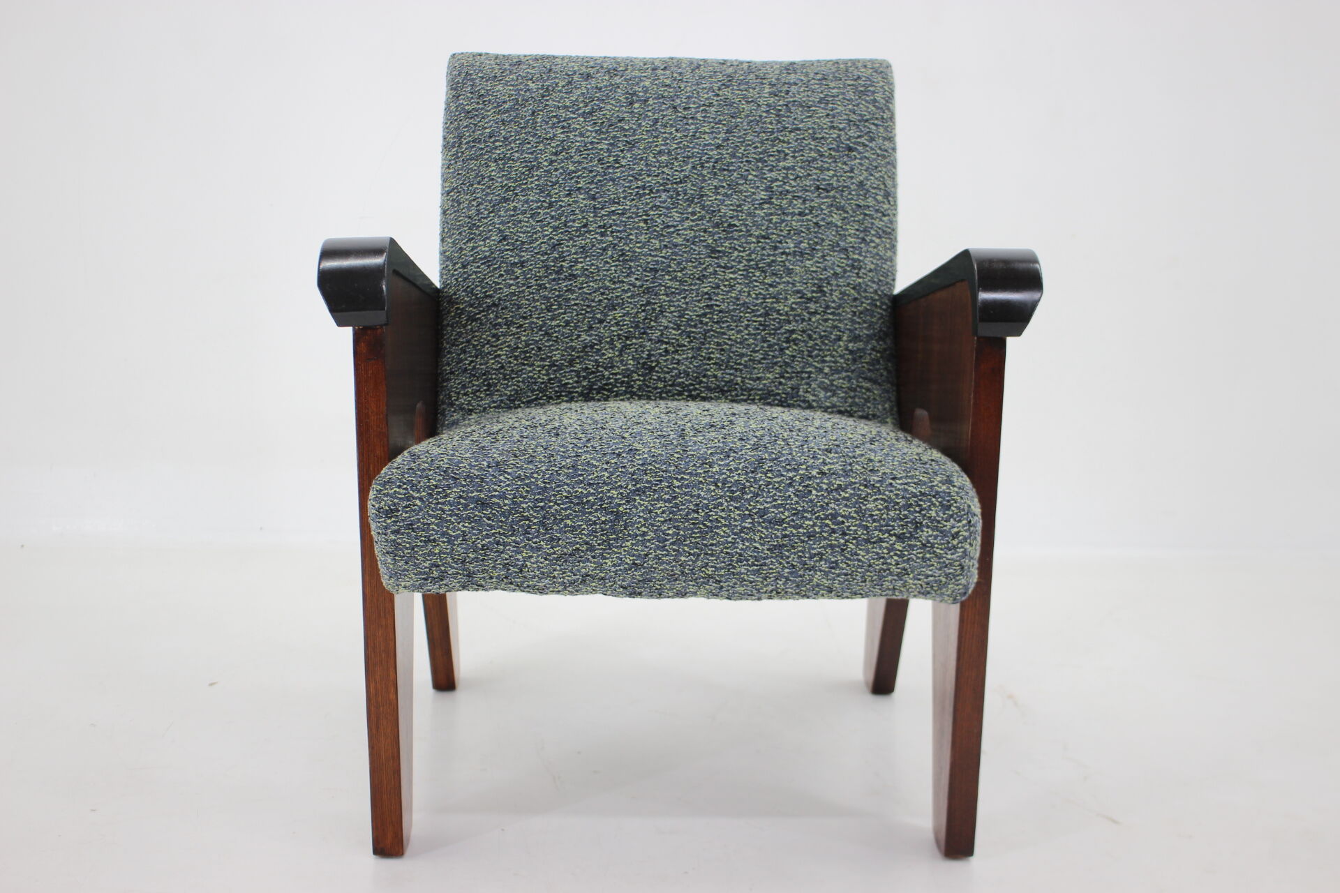 1960s oak armchair, Czechoslovakia