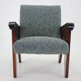 1960s oak armchair, Czechoslovakia