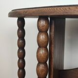 Pedestal table, oak side table