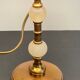 Vintage marble and velvet metal lamp