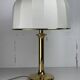 Midcentury Hollywood Regency brass mushroom table lamp Vienna Austria 1960s