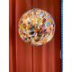 Multicolored Murrine Sphere in Contemporary Murano-Style Glass