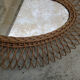 Vintage sun mirror in rattan 63x64cm