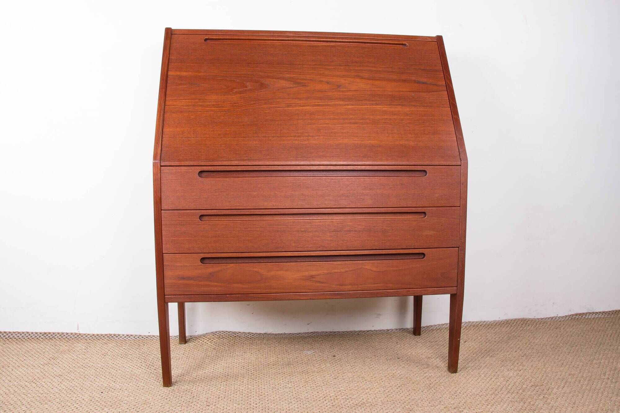 Danish Teak Secretary Desk by Kai Kristiansen for HJN Mobler 1960.