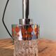 Art deco lamp / glass shade from the 1960s / ceiling pendant lamp for home decor