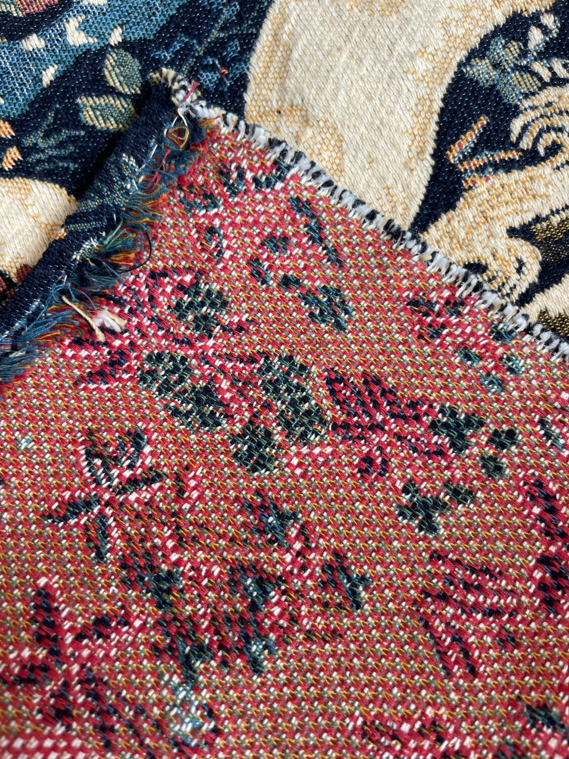 Wall tapestry panel.