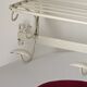 Vintage wrought iron wall coat rack