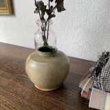 Small glazed ceramic vase