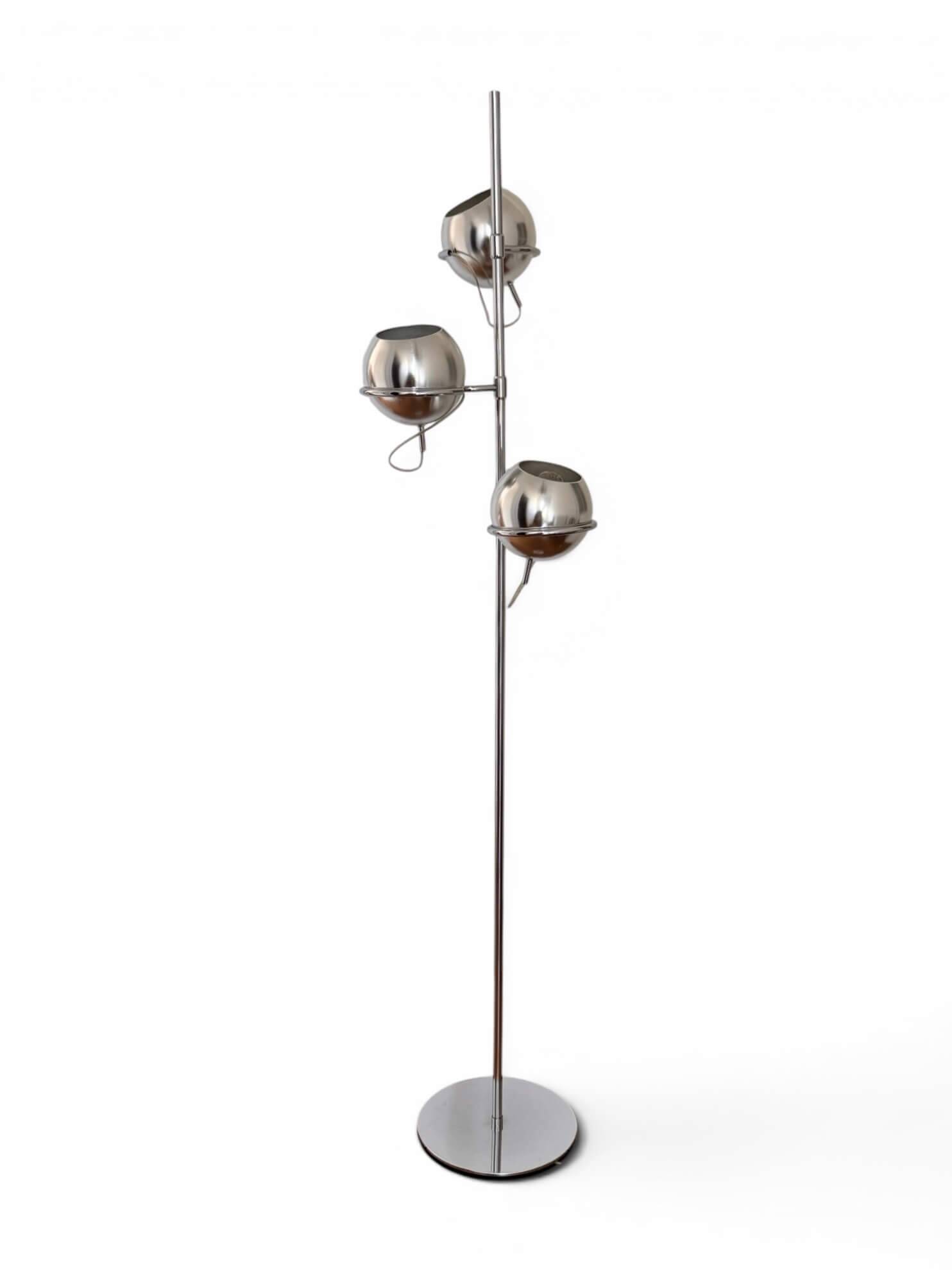 70's Monix floor lamp with 3 globes