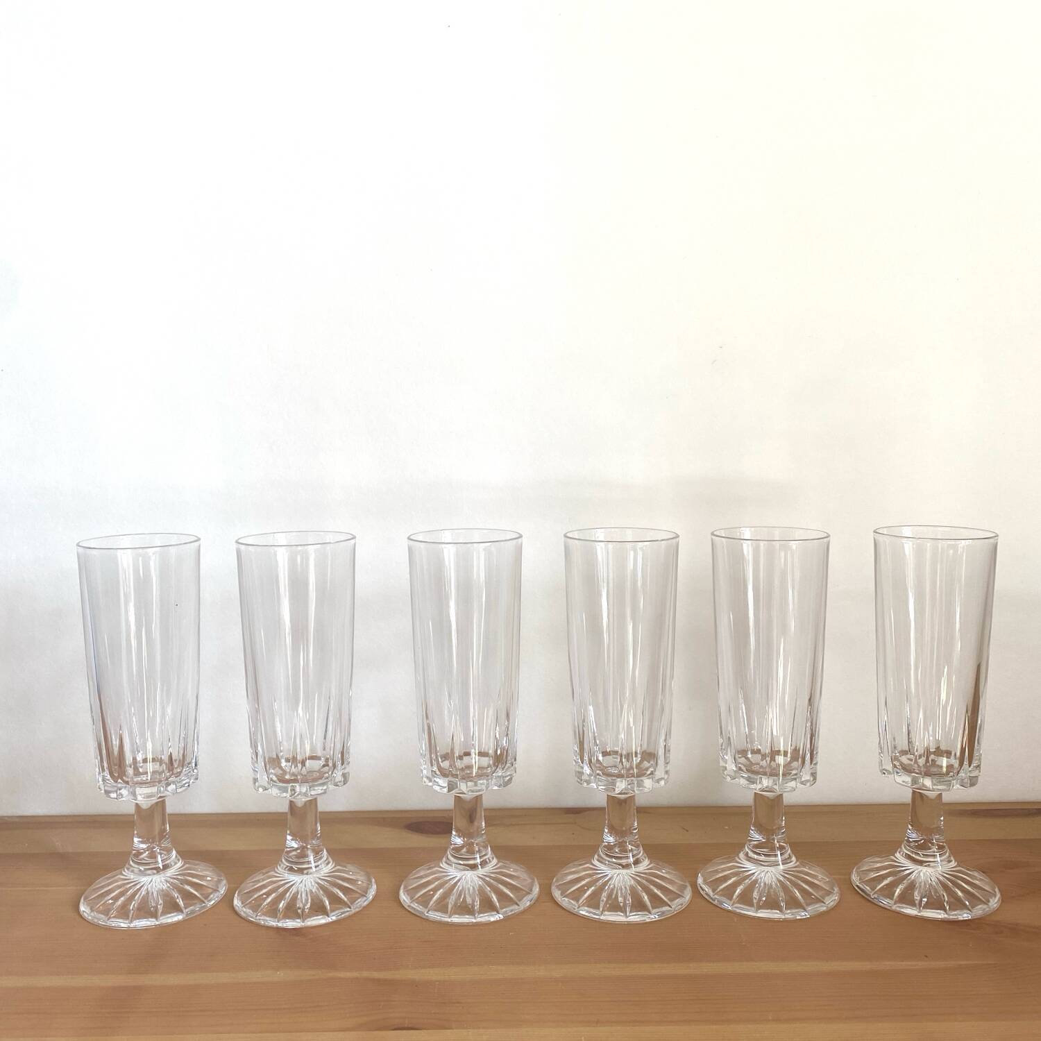 RCR champagne flutes model Zeus - crystal - vintage